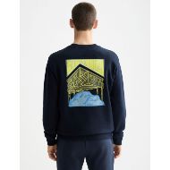 Снимка на SCOTCH&SODA MEN'S FRONT + BACK ARTWORK SWEATSHIRT IN NAVY 5