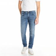 Picture of REPLAY MEN'S ANBASS SLIM-FIT JEANS 11.5 OZ HYPERFLEX STRETCH DENIM IN MEDIUM BLUE 1