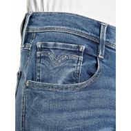 Picture of REPLAY MEN'S ANBASS SLIM-FIT JEANS 11.5 OZ HYPERFLEX STRETCH DENIM IN MEDIUM BLUE 7