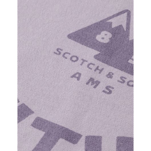 Показвай детайлите за SCOTCH&SODA MEN'S WASH/ GD ARTWORK SWEATSHIRT IN PURPLE 3 - FanPoint Снимка на SCOTCH&SODA MEN'S WASH/ GD ARTWORK SWEATSHIRT IN PURPLE 3