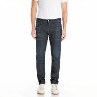 Picture of REPLAY MEN'S ANBASS SLIM-FIT JEANS 10.5 OZ DARK INDIGO SUPER STRETCH DENIM IN DARK BLUE 1