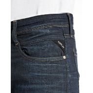 Picture of REPLAY MEN'S ANBASS SLIM-FIT JEANS 10.5 OZ DARK INDIGO SUPER STRETCH DENIM IN DARK BLUE 5
