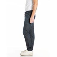 Picture of REPLAY MEN'S ANBASS SLIM-FIT JEANS 10.5 OZ DARK INDIGO SUPER STRETCH DENIM IN DARK BLUE 4