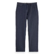 Снимка на SCOTCH&SODA MEN'S OTIS - COTTON LINEN TWILL RELAXED STRAIGHT FIT CHINO IN NAVY 1