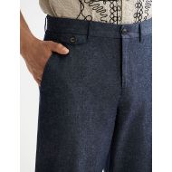 Снимка на SCOTCH&SODA MEN'S OTIS - COTTON LINEN TWILL RELAXED STRAIGHT FIT CHINO IN NAVY 6