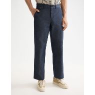 Снимка на SCOTCH&SODA MEN'S OTIS - COTTON LINEN TWILL RELAXED STRAIGHT FIT CHINO IN NAVY 4