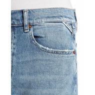 Picture of REPLAY WOMEN'S AUBRY BOY-FIT JEANS 12 OZ COTTON LYOCELL DENIM IN LIGHT BLUE 5