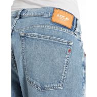 Picture of REPLAY WOMEN'S AUBRY BOY-FIT JEANS 12 OZ COTTON LYOCELL DENIM IN LIGHT BLUE 8