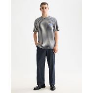 Picture of SCOTCH&SODA MEN'S DOUBLE FACE JERSEY POCKET T-SHIRT IN NAVY/WHITE 7