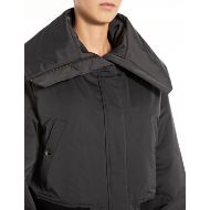 Picture of REPLAY WOMEN'S CROPPED POLY SATIN JACKET WITH HIGH COLLAR IN BLACK 5