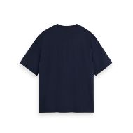 Picture of SCOTCH&SODA MEN'S CORE - 3 CROSSES LOOSE FIT POCKET T-SHIRT IN NIGHT 2