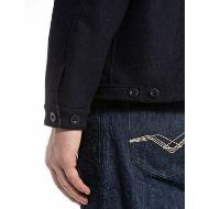 Снимка на REPLAY МЪЖКО ЯКЕ WOOLEN MELTON JACKET В ТЪМНОСИНЬО 5