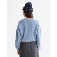 Снимка на SCOTCH&SODA WOMEN'S FUZZY RELAXED CARDIGAN IN FADED DENIM MELANGE 5