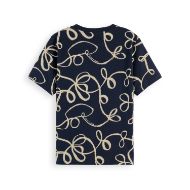 Снимка на SCOTCH&SODA WOMEN'S ALL OVER PRINT REGULAR FIT T-SHIRT IN RIBBON NAVY AOP 2