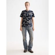 Снимка на SCOTCH&SODA WOMEN'S ALL OVER PRINT REGULAR FIT T-SHIRT IN RIBBON NAVY AOP 6