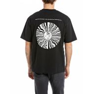 Picture of REPLAY MEN'S COTTON T-SHIRT WITH REPLAY RECORDS PRINTS IN BLACK 2