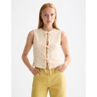 Снимка на SCOTCH&SODA WOMEN'S BOW CLOSURE STRUCTURED TANK IN EGGNOG 4