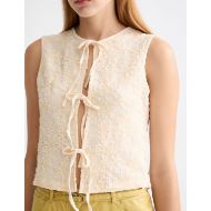 Снимка на SCOTCH&SODA WOMEN'S BOW CLOSURE STRUCTURED TANK IN EGGNOG 6