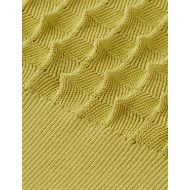 Снимка на SCOTCH&SODA WOMEN'S SLASH NECK TEXTURED STITCH PULLOVER IN GOLDEN GREEN 3