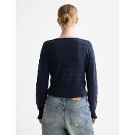 Снимка на SCOTCH&SODA WOMEN'S POINTELLE KNITTED CARDIGAN IN SKY CAPTAIN 5
