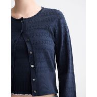 Снимка на SCOTCH&SODA WOMEN'S POINTELLE KNITTED CARDIGAN IN SKY CAPTAIN 6