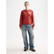 Снимка на SCOTCH&SODA WOMEN'S REGULAR FIT CHEST ARTWORK SWEATER IN RED 7