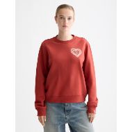 Снимка на SCOTCH&SODA WOMEN'S REGULAR FIT CHEST ARTWORK SWEATER IN RED 4