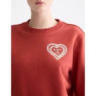 Снимка на SCOTCH&SODA WOMEN'S REGULAR FIT CHEST ARTWORK SWEATER IN RED 6