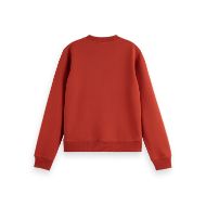 Снимка на SCOTCH&SODA WOMEN'S REGULAR FIT CHEST ARTWORK SWEATER IN RED 2