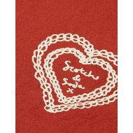 Снимка на SCOTCH&SODA WOMEN'S REGULAR FIT CHEST ARTWORK SWEATER IN RED 3