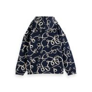Снимка на SCOTCH&SODA WOMEN'S ALL OVER PRINTED HOODIE IN RIBBON NAVY AOP 2