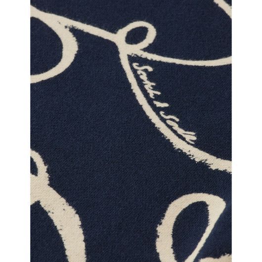 Показвай детайлите за SCOTCH&SODA WOMEN'S ALL OVER PRINTED HOODIE IN RIBBON NAVY AOP 3 - FanPoint Снимка на SCOTCH&SODA WOMEN'S ALL OVER PRINTED HOODIE IN RIBBON NAVY AOP 3