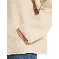 Снимка на REPLAY WOMEN'S HOODED FAUX SHEARLING JACKET IN WINTER WHITE 4