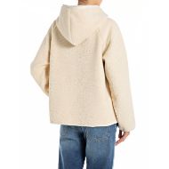 Снимка на REPLAY WOMEN'S HOODED FAUX SHEARLING JACKET IN WINTER WHITE 2