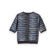 Снимка на SCOTCH&SODA WOMEN'S LUREX JACQUARD KNITTED TEE IN CHARCOAL ART 2