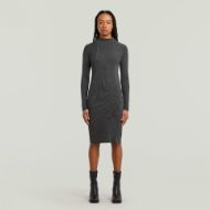 Снимка на G-STAR ДАМСКА WASHED SLIM RIB РОКЛЯ В ЧЕРНО 1