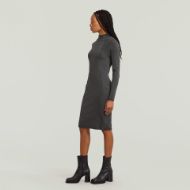 Снимка на G-STAR ДАМСКА WASHED SLIM RIB РОКЛЯ В ЧЕРНО 2