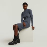 Снимка на G-STAR ДАМСКА WASHED SLIM RIB РОКЛЯ В ТЪМНОСИНЬО 5