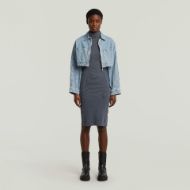 Снимка на G-STAR ДАМСКА WASHED SLIM RIB РОКЛЯ В ТЪМНОСИНЬО 3