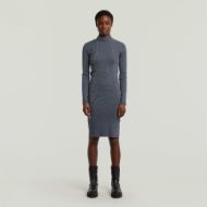 Снимка на G-STAR ДАМСКА WASHED SLIM RIB РОКЛЯ В ТЪМНОСИНЬО 1