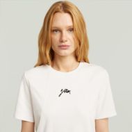 Picture of G-STAR WOMEN'S SCRIPT T-SHIRT IN WHITE 3