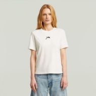 Picture of G-STAR WOMEN'S SCRIPT T-SHIRT IN WHITE 1