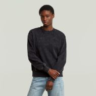 Снимка на G-STAR ДАМСКИ СУИТШЪРТ WASHED A LINE SCRIPT В ЧЕРНО 4