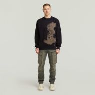 Снимка на G-STAR МЪЖКИ ПУЛОВЕР SPRAYED 89 GR RELAXED R KNITTED SWEATER В ЧЕРНО 5