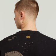 Снимка на G-STAR МЪЖКИ ПУЛОВЕР SPRAYED 89 GR RELAXED R KNITTED SWEATER В ЧЕРНО 4