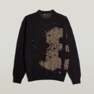 Снимка на G-STAR МЪЖКИ ПУЛОВЕР SPRAYED 89 GR RELAXED R KNITTED SWEATER В ЧЕРНО 6