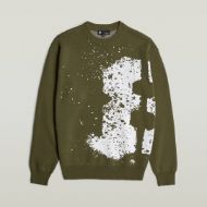 Снимка на G-STAR МЪЖКИ ПУЛОВЕР SPRAYED 89 GR RELAXED R KNITTED SWEATER В ЗЕЛЕНО 6