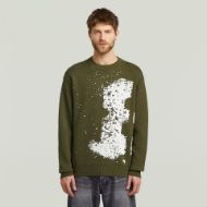 Снимка на G-STAR МЪЖКИ ПУЛОВЕР SPRAYED 89 GR RELAXED R KNITTED SWEATER В ЗЕЛЕНО 1