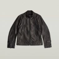 Picture of G-STAR MEN'S BIKER LEATHER JACKET IN BLACK 6