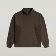 Снимка на G-STAR МЪЖКИ СУИТШЪРТ FABRIC MIX HALF ZIP В КАФЯВО 6